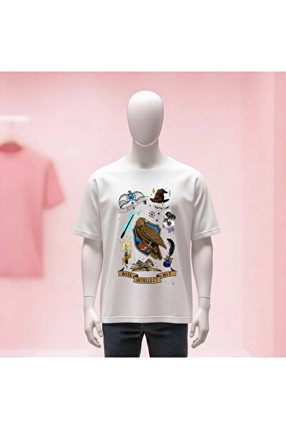 Vordevia Harry Potter Printed Crew Neck Wide Fit Unisex Tshirt