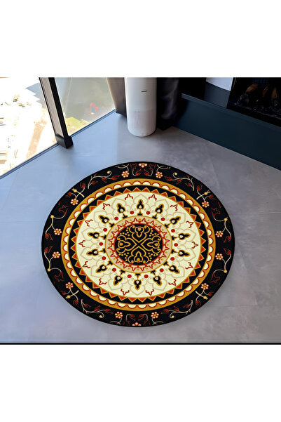 Rugs Modern Halı Mira Round Colorful Multicolor Ethnic Patterned Woven Base M...