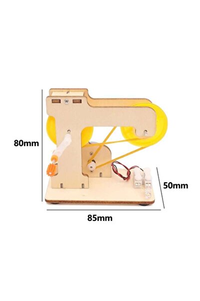 TeTea Jucarie Educationala Tetea, Kit lemn STEM, generator curent manual prin...