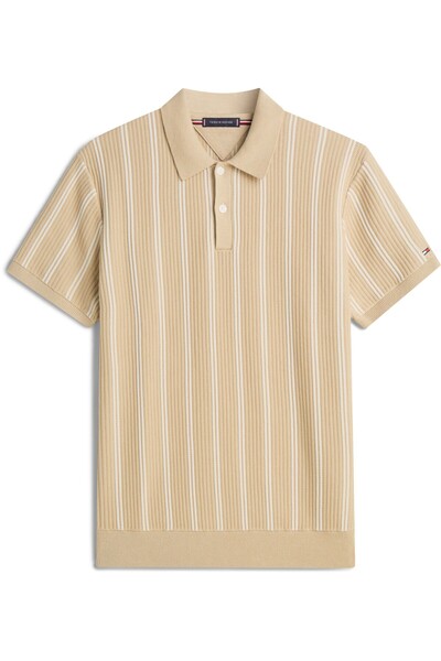 Tommy Hilfiger KNITTED VERTICAL STRIPE SS POLO