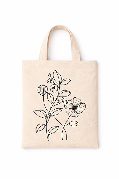 FANA Book Bag Colorful Slogan Printed Mini Canvas Tote Bag