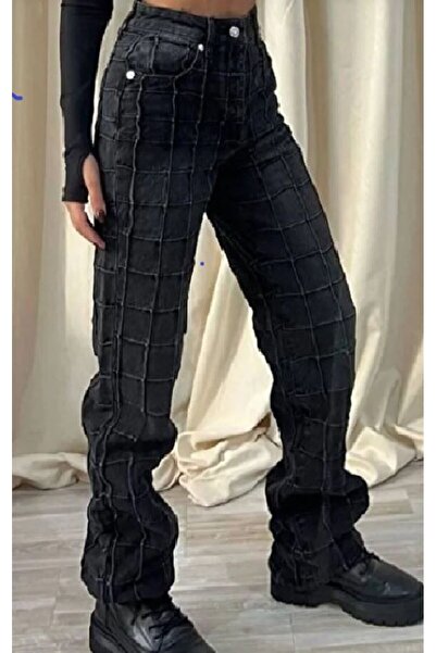 DENİKK Trend Special Straight Fit Wide-Leg Baggy Jean Denim Pants