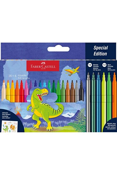 Faber Castell Carioca 18+6 Colors Dinosaurs Faber-Castell
