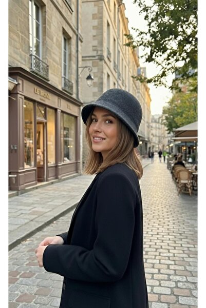 LAGRANZE Velvet Aura Women's Felt Bucket Hat