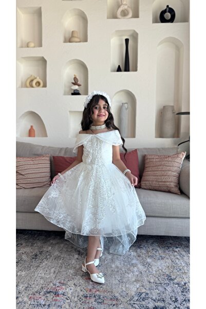 Warazan Girls' evening dress, embroidered and luxurious