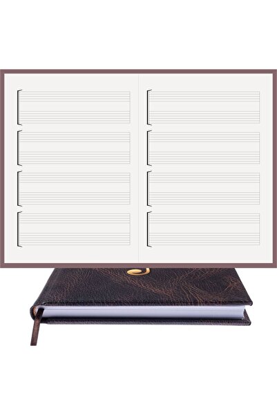 BİDEFTER Guitar Notepad Keyless, Blank Tabbed - 100% Handmade, 2026 Collectio...