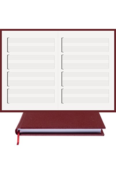 BİDEFTER Guitar Notepad Keyless, Blank Notepad - 100% Handmade, 2026 Collecti...