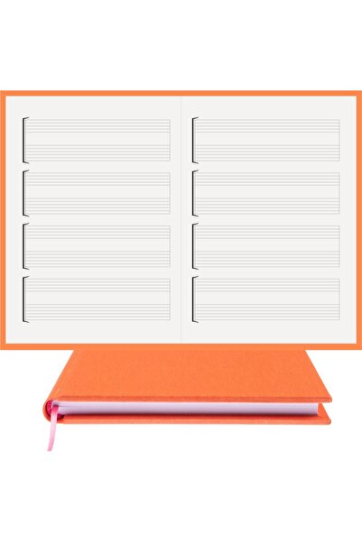 BİDEFTER Guitar Notepad Keyless, Blank Notepad - 100% Handmade, 2026 Collecti...