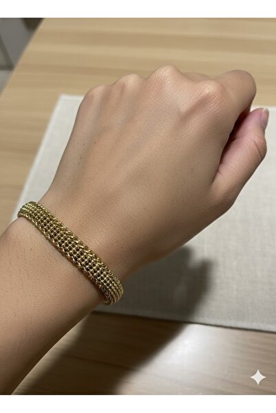 Glowzee Takı & Aksesuar Xuping Premium Gold Çelik Bileklik - Kararmaz İtalyan...