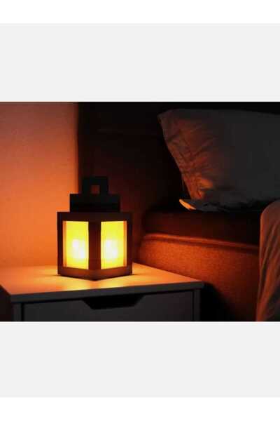 Saatistan Rüya Gibi Gece Lambası, Minecraft Tarzı, Yumuşak Işık, Dekoratif ve...