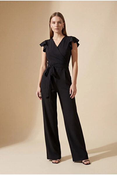 NEFESSE Fırfırlı Fermuar Detaylı Tulum