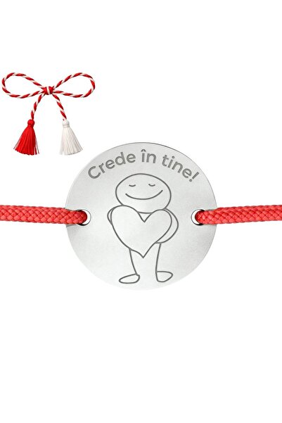 Bijuteria SORELLY 925 Silver Bracelet with String Believe in Yourself