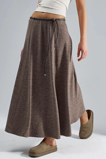 Hiccup Busem Textured Maxi Skirt with Tie Detail