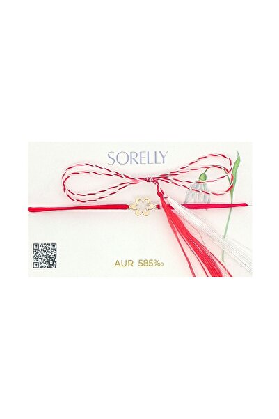 Bijuteria SORELLY Bracelet 14k Gold String Flower