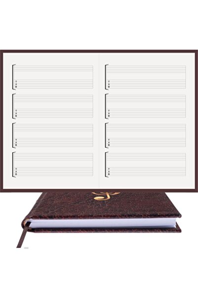 BİDEFTER Guitar Notepad – Blank and Tab-Indexed - 100% Handmade, 2026 Collect...