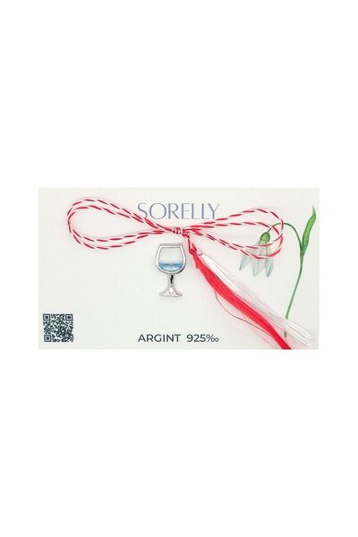 Bijuteria SORELLY Broșă din argint 925, sticlă