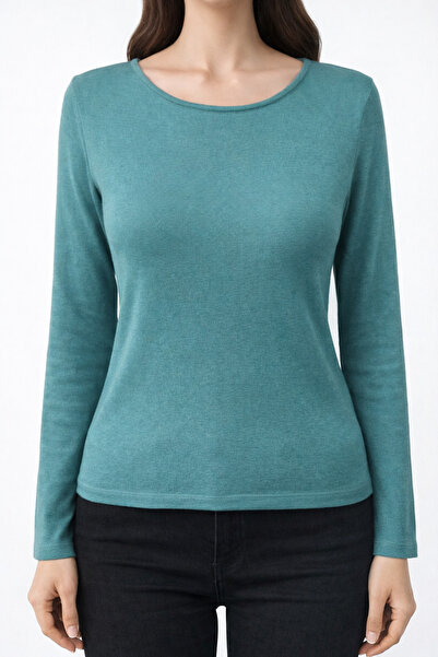 Neden Tekstil Aqua Green Backless Blouse