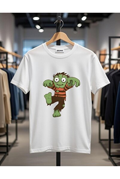 playwear PLAY WEAR Tricou unisex cu imprimeu VERDE BÖRTLEK EYE MONSTER, cu de...