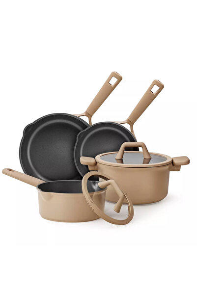 CAROTE 9-Piece Nonstick Cookware Set, PFOA-Free Healthy Cooking Set, Titanium...