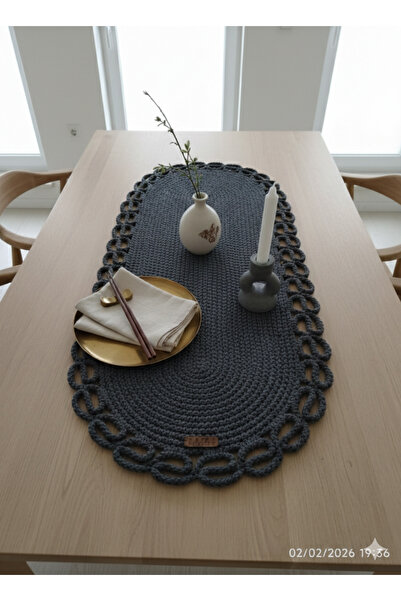 AZR HOME DESİGN Natural Jute Rope Table Runner American Service 35X80
