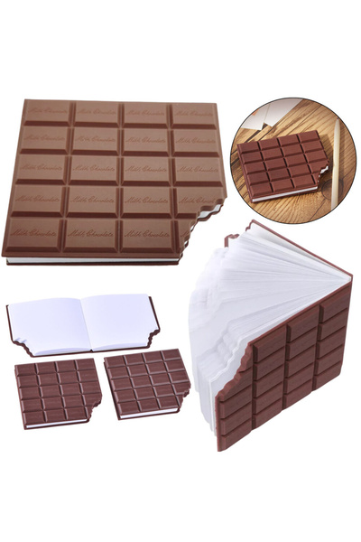 Three top online Caiet în formă de ciocolată – fără linii, parfumat