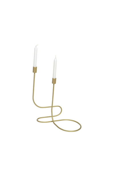 fromro SHADOW GLOW Candle Holder Matte Gold