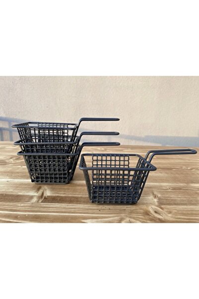 AYŞENURHASANOĞLU Metal Patates Ve Atıştırmalık Sunum Sepeti 1 Adet