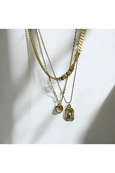 Fiamoss Kadın Tasarım Minimal Zarif Kolye Seti