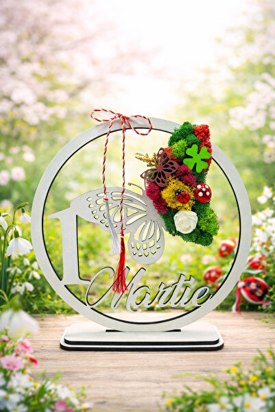 OEM Decoration with stabilized lichens – March 1st Gift, Martisor, Handmade, ...