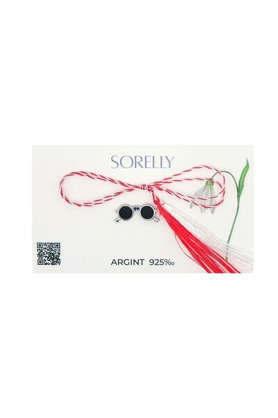 Bijuteria SORELLY Broșă din argint 925, ochelari