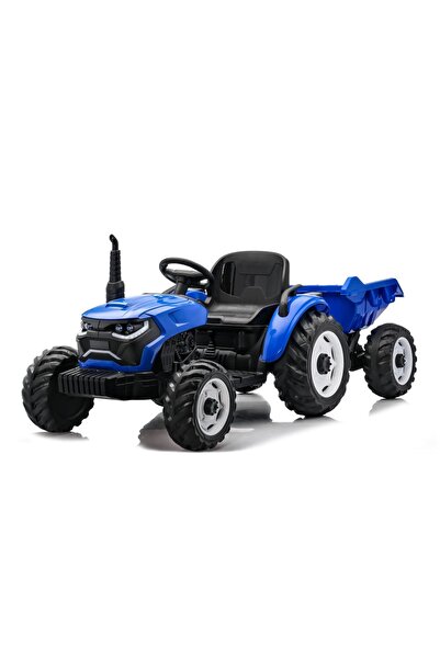 Kinderauto Tractor electric 1804 cu remorcă basculantă, albastru