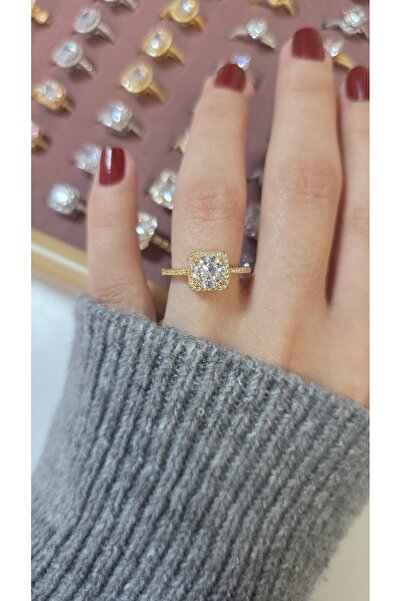 ARTEMİSİA خاتم نسائي بتصميم فاخر ومضيء بلونين قابل للتعديل بدون رقم