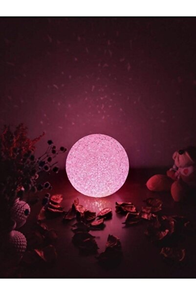 Saatistan Beyaz Renk Değiştiren Yıldız Saçan Led Gece Lambası