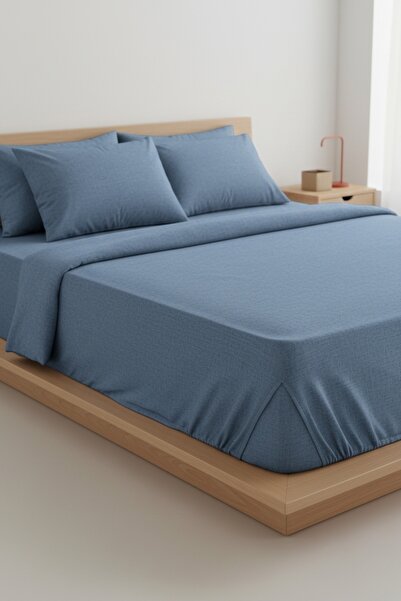 Ercahome tekstil طقم غطاء لحاف فردي من RANFORCE / أزرق داكن