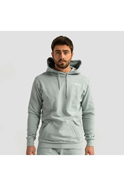 GymBeam Hanorac cu glugă fără limită cu eucalipt