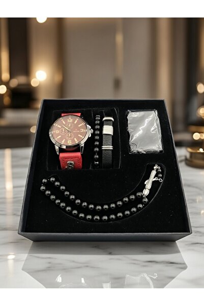 Ersoy Special Valentine's Day Men's Watch Gift Set (Lighter+Watch+Prayer Bead...