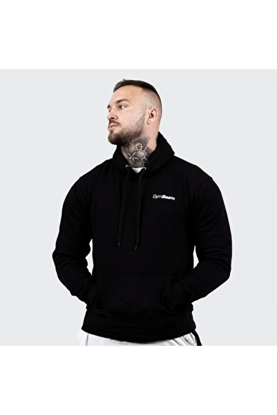 GymBeam Hanorac sport pentru bărbați, negru, alb