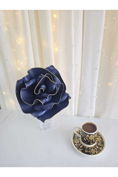 Floweroloji زهرة صناعية فاخرة من إيفا لاتكس بفرع واحد