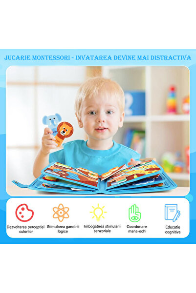 hopinoo Jucarie Interactiva, Educationala si Senzoriala Montessori Hopinoo™ - Tema Arca lui Noe