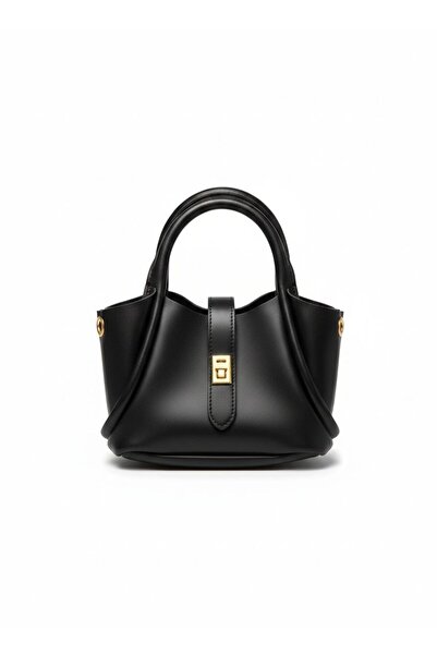 GenelTedarik SHAKE SİYAH DERİ EL ÇANTASI