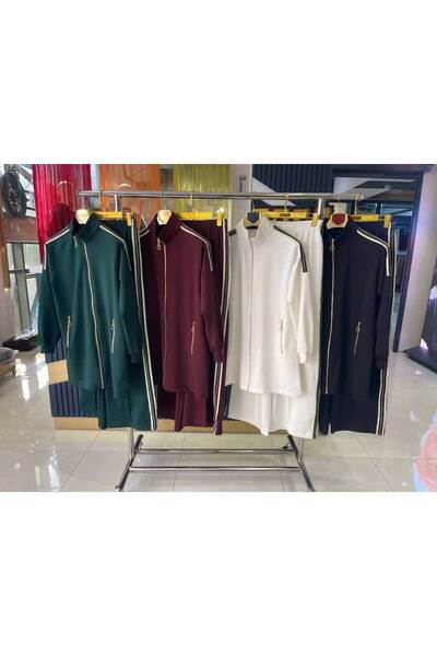 Wovi Moda Hijab Tracksuit Set Double Set Cotton