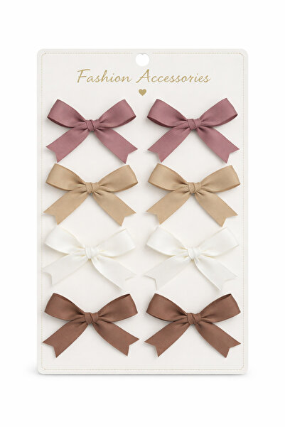 Laria Çok Renkli Grogren 8'Li Kız Bebe Çocuk Toka Seti