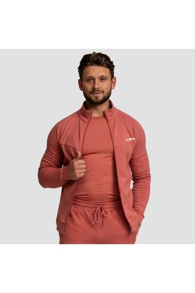 GymBeam Hanorac cu fermoar fără limită, scorțișoară