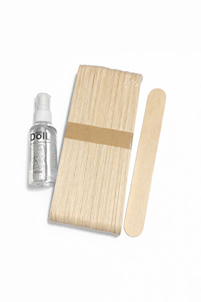 OEM Epilation Accessories Set – Professional Wooden Spatulas + Oil