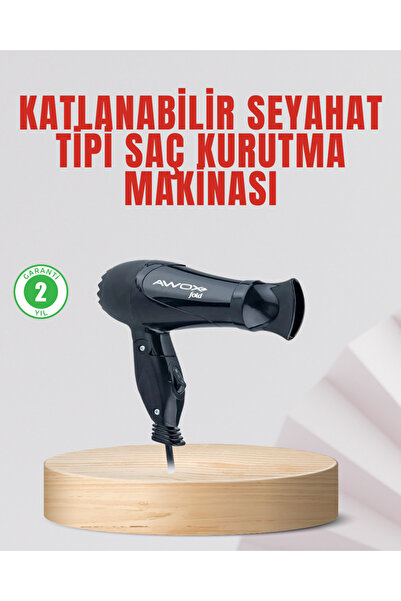 ZERO LAND Sptrns Travel Type Hair Dryer Foldable (211948) Lightweight Constru...