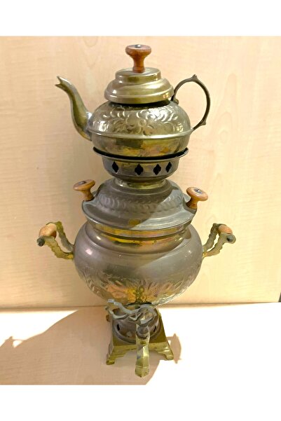 SANAT TACİRİ ANTİKA PİRİNÇ ELEKTRİKLİ SEMAVER