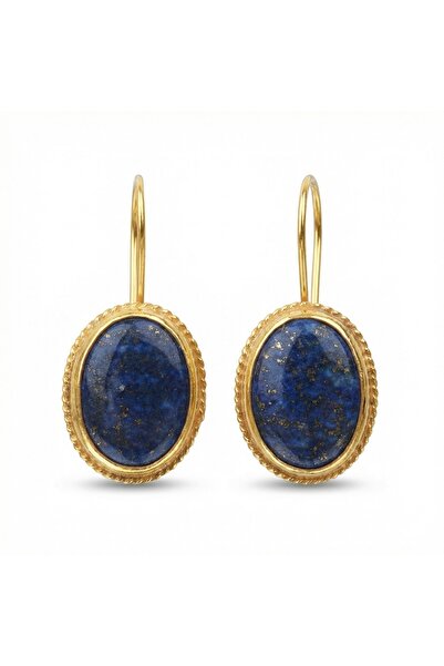 makeitbylove Sultan El Yapımı Lapis Lazuli Küpe, Bilgelik ve Gerçeklik Sembol...