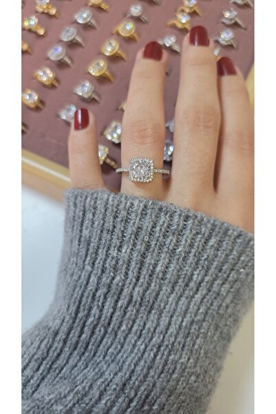 ARTEMİSİA خاتم نسائي بتصميم فاخر ومضيء بلونين قابل للتعديل بدون رقم