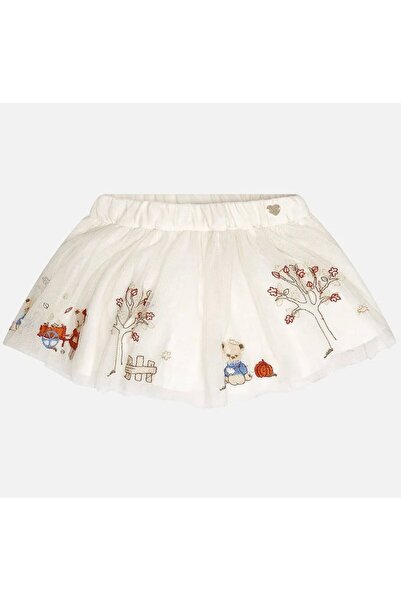 MAYORAL Kız Bebek Nakışlı Tül Etek