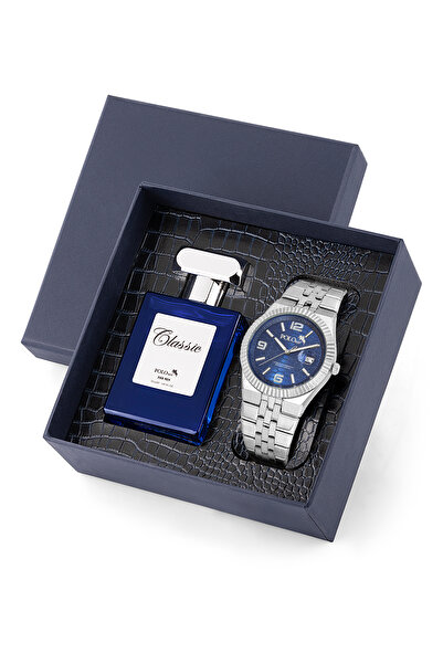 Polo Air Mercek Takvimli Erkek Kol Saati Ve Parfüm Hediyelik Kutusunda Set Gü...